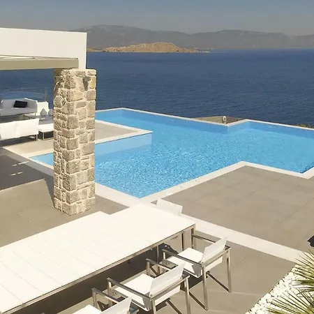 New Luxury Beach Front Large Private Pool & Amazing Sea View Villa Sofiko